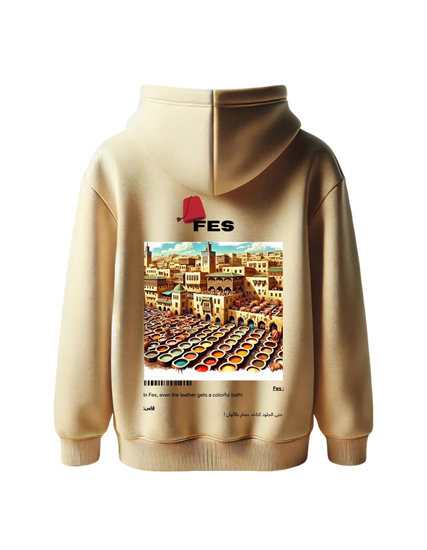 OverSize "FES" Hoodie / BELDI_CITIES Collection