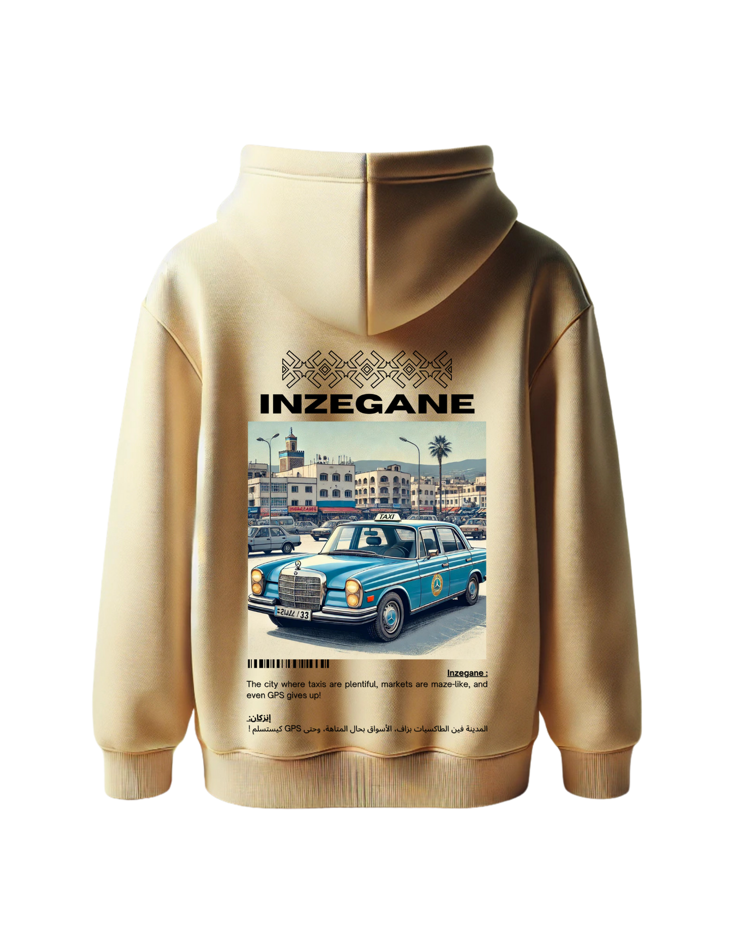 OverSize "INZEGANE" Hoodie / BELDI_CITIES Collection