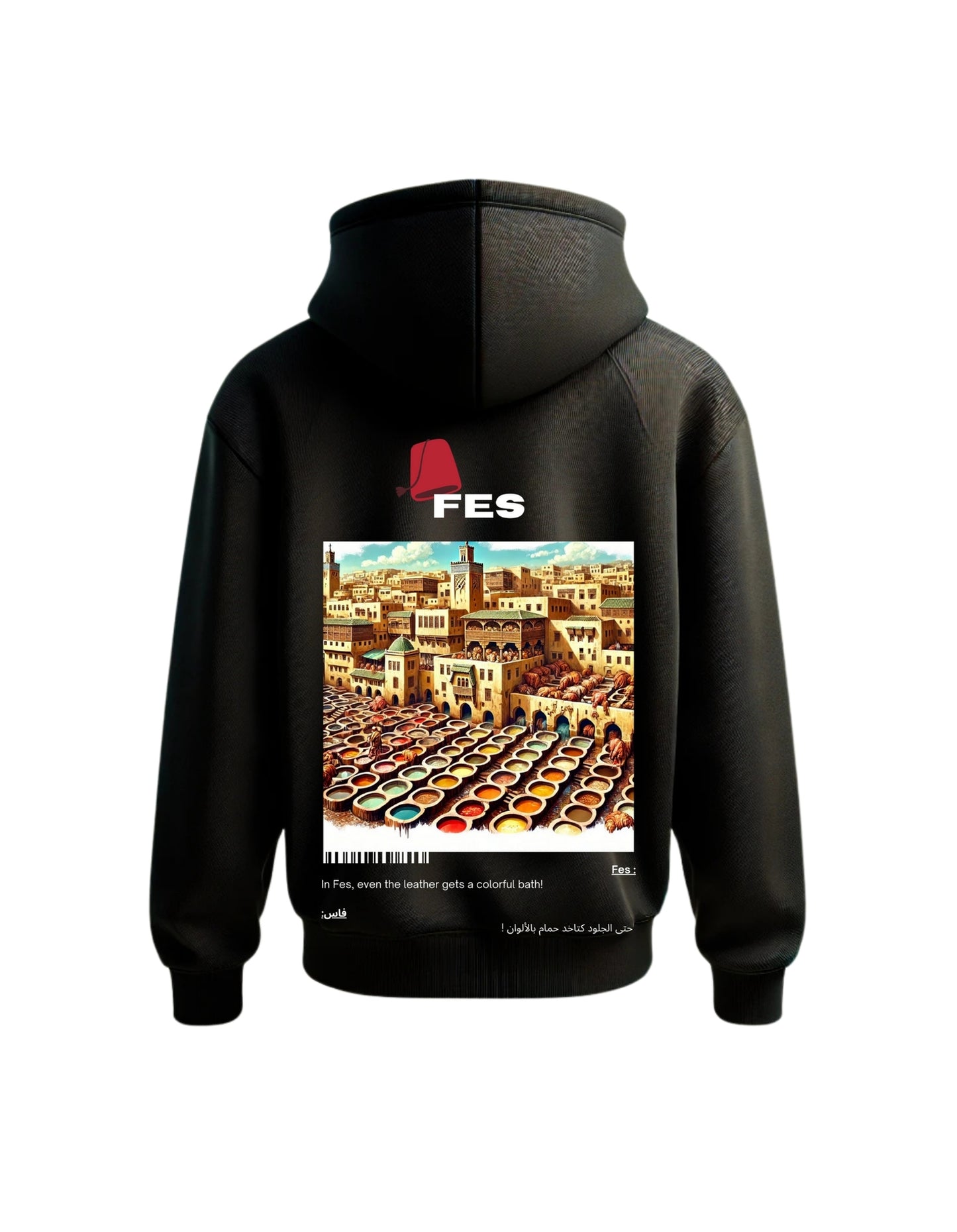 OverSize "FES" Hoodie / BELDI_CITIES Collection