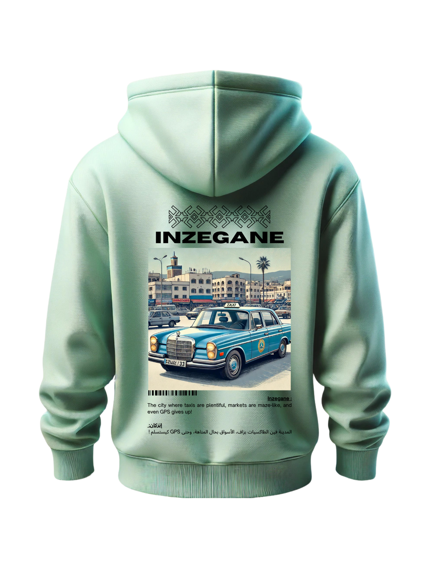 OverSize "INZEGANE" Hoodie / BELDI_CITIES Collection