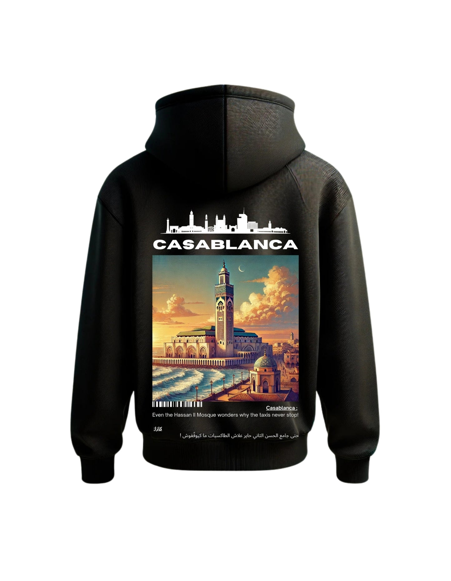 OverSize "CASABLANCA V2" Hoodie / BELDI_CITIES Collection