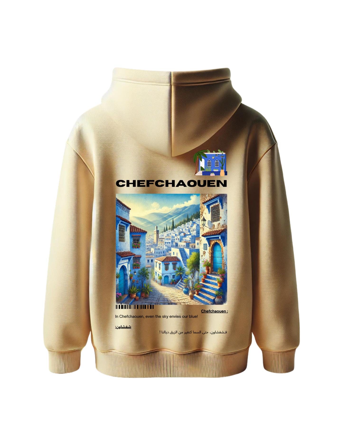 OverSize "CHEFCHAOUEN" Hoodie / BELDI_CITIES Collection